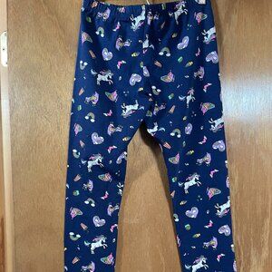 NWOT Blue Unicorn Girls Leggings Size Medium XL Childrens Place